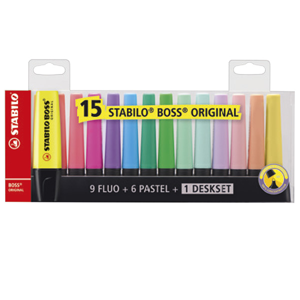 DA 15 STABILO EVIDENZIATORI STABILO BOSS PASTEL CONF 